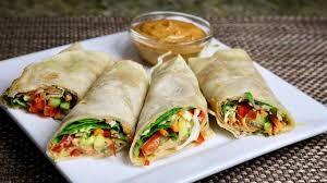Vegetable Kathi Roll / Kathi Roll Végétarien